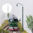 thumbnail image 3 of fastboy Mini Train Lamppost Bright White Lighting Modes LED Scene Lights Layout Model Railway Lamp Making Architectural Sand Table Yards Silver（Warm Light）, 3 of 5