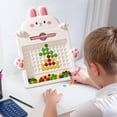 thumbnail image 5 of R-663 Pink M Baby Kids Educational Magnetic Drawing Board Large With Beads Pattern Size M Magnetic Board, 5 of 5
