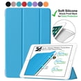 thumbnail image 1 of DuraSafe Cases for iPad Mini 4-7.9 Inch 2015 [ A1538 A1550 ] Smart Cover with Soft Silicone Back, Auto Sleep/Wake - Blue (Soft Translucent Back), 1 of 9