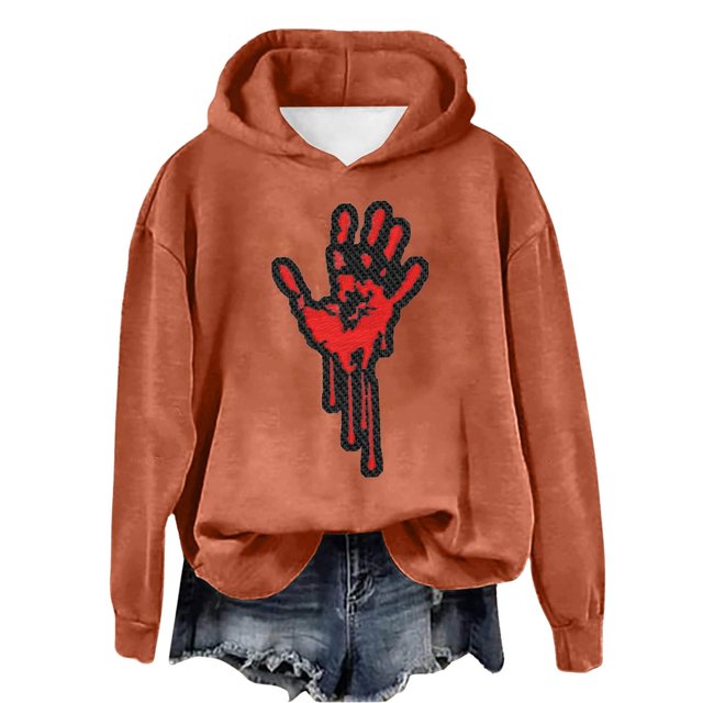 WEAIXIMIUNG Sweat à Demi-Zip pour Femmes Sans Capuche Automne et Hiver 2025 Tendance avec Impression de Lettres