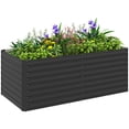 thumbnail image 1 of Outsunny Galvanized Raised Garden Bed, 5' x 3' x 2' Planter Box, Dark Grey, 1 of 10