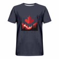 thumbnail image 3 of Pisexur T-shirts pour Hommes, Imprimé Col Rond Mode Décontractée Manches Courtes Blouses Chemises Bleu Foncé, Chemises de Golf 4TG Hommes & Chemises Hommes, 3 of 6