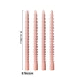 thumbnail image 3 of Long Taper Candles for Wedding, Banquet, Party, Holiday Decor, Mixed Wax, 9.84 Inch, Set of Four, Unscented, Formal Dinner, Table Centerpiece, Ceremonial Lighting, Home Ambiance, 3 of 8