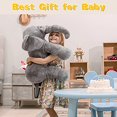 thumbnail image 3 of Éléphant en Peluche Jouet Animal 24 Pouces, 3 of 5