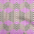 thumbnail image 1 of oneOone Rayon Fuschia Pink Fabric Geometrical Craft Projects Decor Fabric Printed By The Yard 56 Inch Wide, 1 of 4