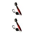 thumbnail image 4 of Baohd Stainless Steel Golf Club Brush Ergonomic Handheld Replacement Solid Color Shoe Brushes Cleaning Tool Accessories Red Lidless 2Set, 4 of 6