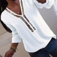 thumbnail image 2 of Haut Blouse en Mousseline à Col en V pour Femmes Grande Taille, 2 of 3