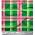 thumbnail image 1 of Soimoi Velvet Fabric Check Check Decor Fabric Printed Yard 58 Inch Wide, 1 of 4