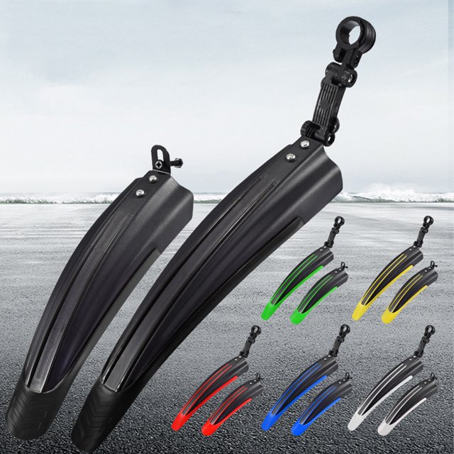 Baohd Enhanced Safety Bicycle Mudguard With Easy Installation Stylish Mountain Bike Plastic Fenders Set White