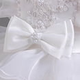 thumbnail image 4 of XDZJLR Girl Dresses Children'S Mesh Stylish Little Princess Tutu Solid Color Flying Sleeve Dress, 4 of 7