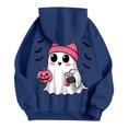 thumbnail image 4 of WEAIXIMIUNG Sweat à Capuche Graphique pour Femmes Imprimé Lettres, 4 of 5