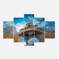 thumbnail image 2 of Paris Paris Eiffel Towerand Blue Paris Sky View - Cityscape Canvas Print, 2 of 3