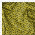 thumbnail image 4 of Soimoi Yellow Silk Fabric Cat Animal Print Sewing Fabric Yard 42 Inch Wide, 4 of 5