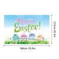 thumbnail image 3 of Agiferg Easter Banner Holiday Decorations Eggs Bunny Banner Cloth Holiday Party Photo Background, 3 of 3