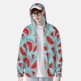 thumbnail image 2 of Lsque Watermelon Pattern UPF 50+ Lightweight Sun Protection Men's Women's Long Sleeve Shirt, Hoodie Performance -Large, 2 of 7