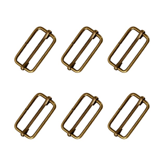 20PCS Slide Belt Connection Roller Buckles Bag Strap Adjustable Metal Pin Buckles for Backpack Suitcase Clothes(Bronze)