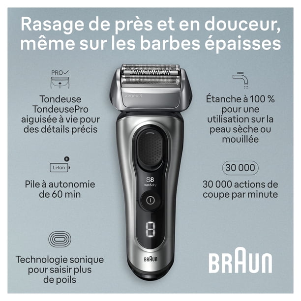Braun Series 8 Electric Shaver for Men, with 4+1 Shaving Elements