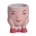 thumbnail image 2 of koolsoo 3x Flower Pot Plant Pot Head flowerpot Figurines Mini Plants, 2 of 9