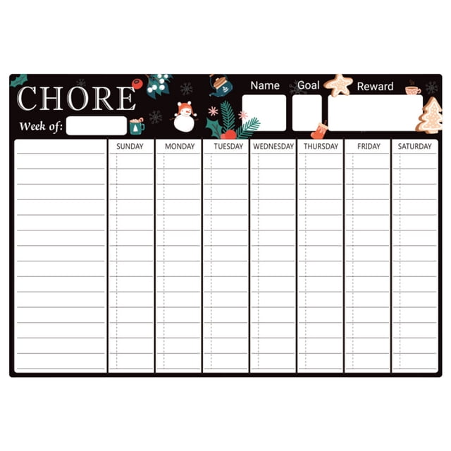 Magnetic Monthly Refrigerator Schedule | Custom Erasable Message Board | PET Whiteboard | Soft Writable Surface | 30x43cm | Family & Office Organization Tool