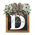 thumbnail image 1 of Last Name Front Door Wreath Front Door Porch Decoration for for Home Blessings Spring Parties, 1 of 2