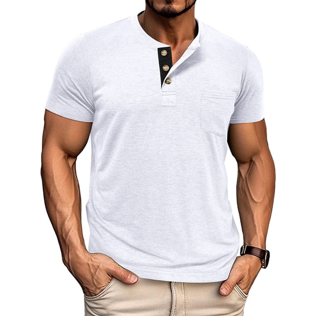 Haut de Base Thermique à Manches Longues Ajusté Uni pour Homme pour Temps Froid, Mise en Forme et Tenue Décontractée