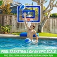thumbnail image 3 of GoSports  Ballon de basket Splash Hoop ELITE - (Bleu, plastique traité anti‑UV et métal), 3 of 6