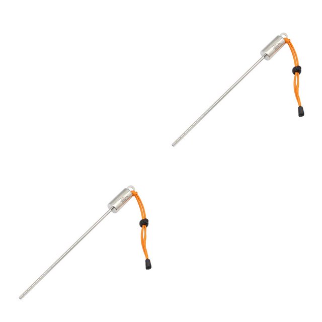 Transemion Keep Diving Steel Pointer Rod Noise Underwater Tickle Rattle Dive Stick Bottle Knocker Probe Hand Lanyard Tool Kids Orange 2Set