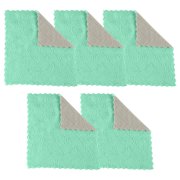 MVRLSH Cleaning Cloth Absorbent Corals 5PCS Dish Rag Wipe Wiping Towel Sink Cloth Home Kitchen Clean Cleaning Supplies