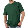 thumbnail image 1 of Diufon Men's Athletic T-Shirts Cotton Breathable Short Sleeve Crewneck Pullover Tops Solid Color Basic Shirt, 1 of 8