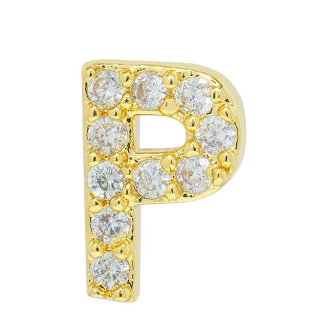 tredstone Simple Design Letter Rhinestone Earring Party Hiking Portable Stud Earrings Photo Shooting Ear Decor Jewellery P