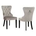 thumbnail image 1 of Costaelm Modern Tufted Velvet Dining Side Chair, Navy Blue (Set of 2), 1 of 7