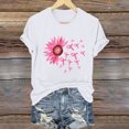 thumbnail image 1 of Blouses pour Femmes, Mode Féminine Imprimé Manches Courtes Blouse Drôle Col Rond T-Shirt Tops, 1 of 4