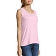 thumbnail image 3 of Hanes Women`s Mini-Ribbed Cotton Tank, L, Paleo Pink, 3 of 3