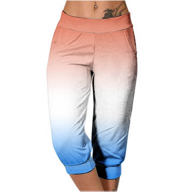Yuyuzo Womens Capri Pants High Waisted Drawstring Sweatpants Running Gym Cropped Trousers with Pockets