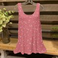 thumbnail image 1 of Liquidation Staron Débardeurs pour Femmes Coupe Ample Basiques Tendance Chandails Col Rond Décontractés Doux Sans Manches Boho à Fleurs Printemps Été Débardeurs Blouses Fluides, 1 of 5