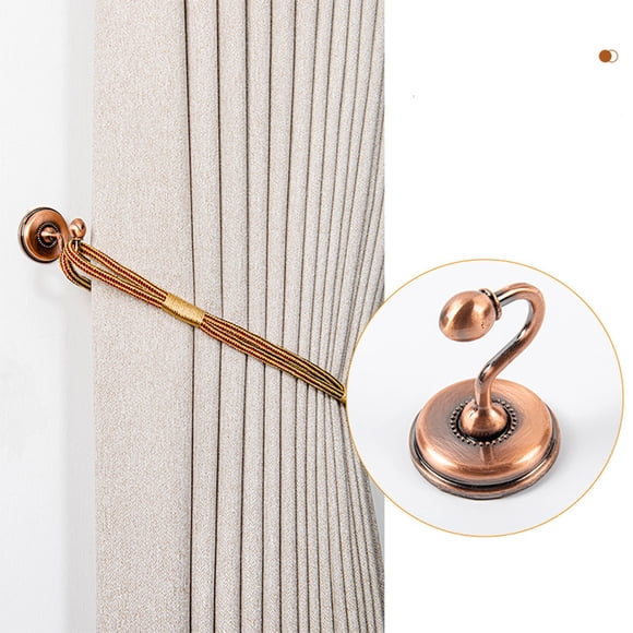 Kctiaxy Curtain Hook Curtain Tie Backs,2 PCS Alloy Curtain Holdbacks Back Hooks Wall Mounted Coat Hanger Set Kitchen Appliances
