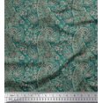 thumbnail image 1 of Soimoi Poly Georgette Fabric Artistic Paisley Print Sewing Fabric Yard 52 Inch Wide, 1 of 3