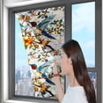 thumbnail image 5 of Rainbow Floral Static Cling Window Film Removable Decal For Glass Doors Privacy Sticker Botanical Designs No Sun Blocking, 5 of 5