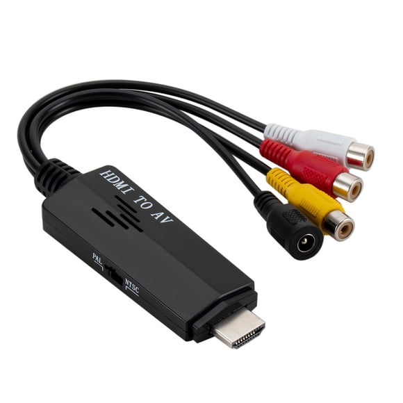 EGNMCR 1080P HDMI to 3 RCA AV Video Audio Short Cable Converter Adapter For HDTV DVD HDMI converter