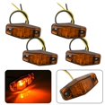 thumbnail image 1 of 4pcs Amber LED Side Marker Light Front 12V-24V Car Van Truck Trailer Lorry Lamp, 1 of 8