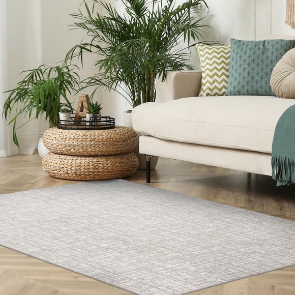Tapis bouclé Avenue B Motley gris 5' x 7'
