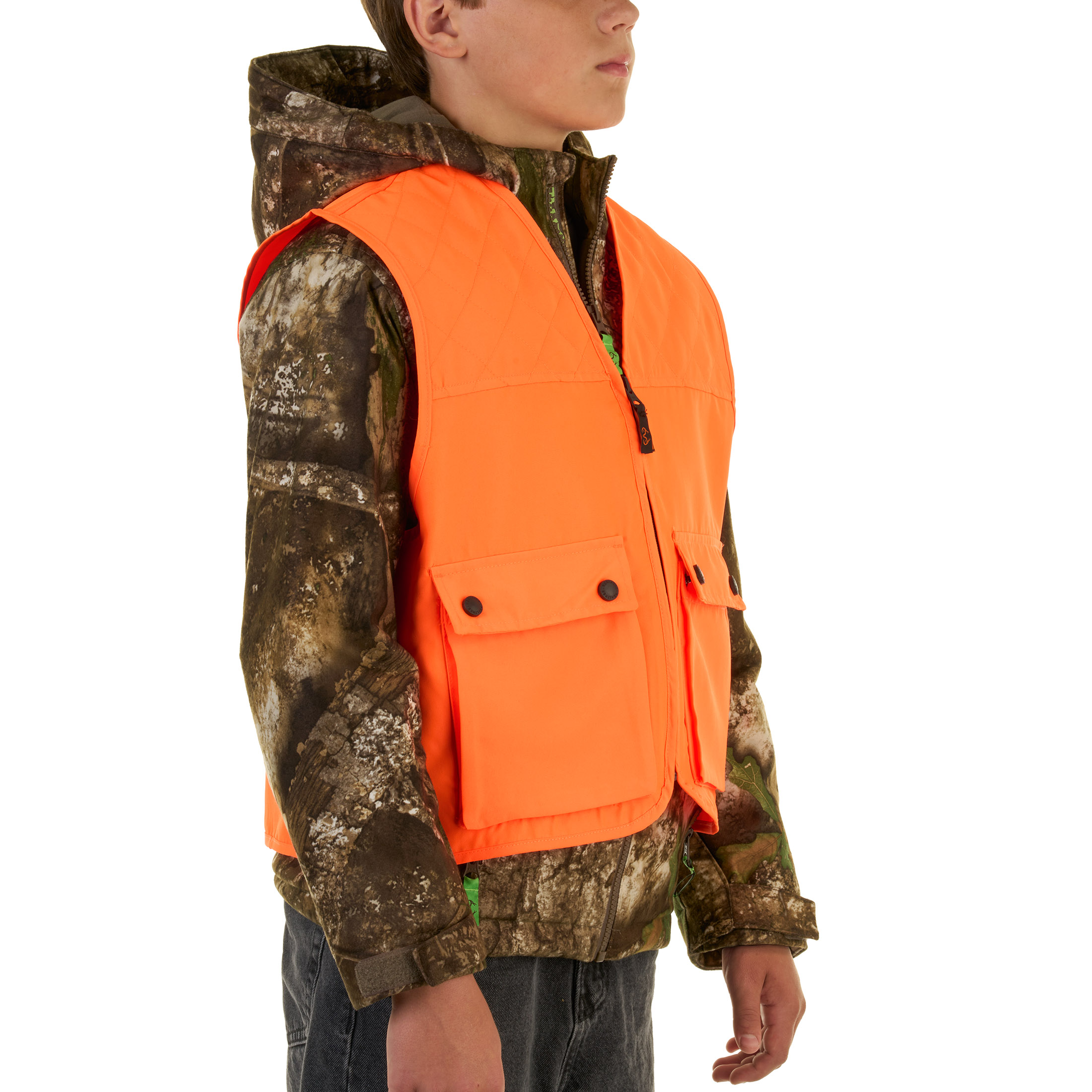 Realtree Blaze Orange Men's Hunting Cover Vest, S/M