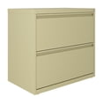 thumbnail image 1 of Hirsh 30 inch W 2 Drawer Metal Lateral 101 File Cabinet Putty/Beige, 1 of 6