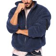 thumbnail image 1 of Pull Col Montant Élastique Couleur Unie Demi-Col pour Hommes, 1 of 6