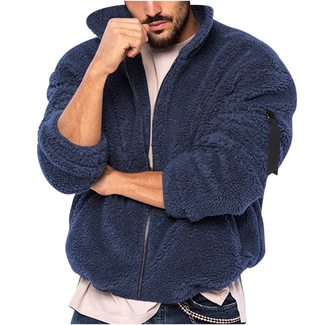 Pull Col Montant Élastique Couleur Unie Demi-Col pour Hommes