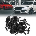 thumbnail image 2 of Unique Bargains 20pcs Plastic Rivet Black Fender Bumper Push-Type Fastener Clips for Audi 4D0-807-300, 2 of 6