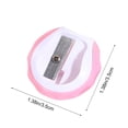 thumbnail image 3 of Manual One-Hole Pencil Sharpener for Regular and Colored Pencils, Plastic Compact Handheld Sharpener, Small 3.5 x 3.5 x 1.5 cm, Assorted Pastel Colors, 3 of 6