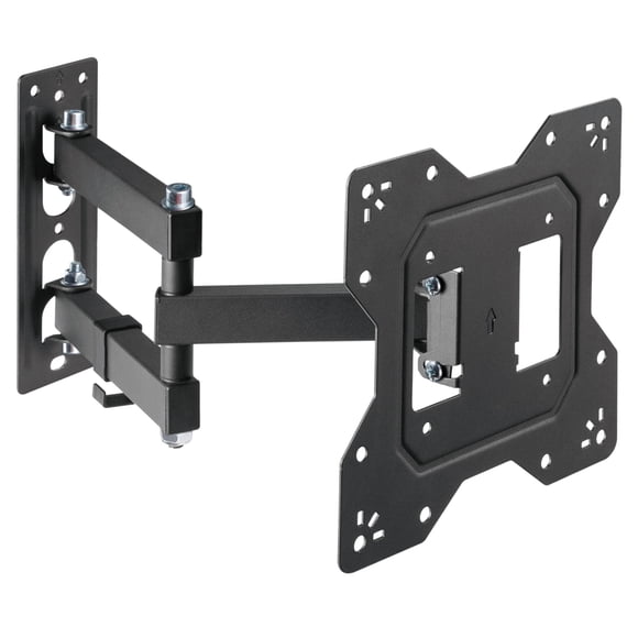 Support Mural TV à Mouvement Complet pour Écrans Plats Ou Incurvés de 23 à 43 Pouces, Supporte jusqu'à 66 Lb et VESA Max 200x200 mm, Support TV Articulé avec Gestion des Câbles, Inclinaison de +3° à -10° et Pivotement de 180°