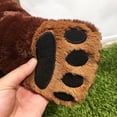 thumbnail image 5 of 100cm Simulation Djungelskog Brown Bear Giant Plush Teddy Bear Toy Stuffed Animals Soft Cushion Girl Kids Birthday Gift, 5 of 5