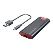 Dual Protocol M2 Ssd Case 2tb Nvme Enclosure for Nvme Pcie Ngff Sata M/b (Black)